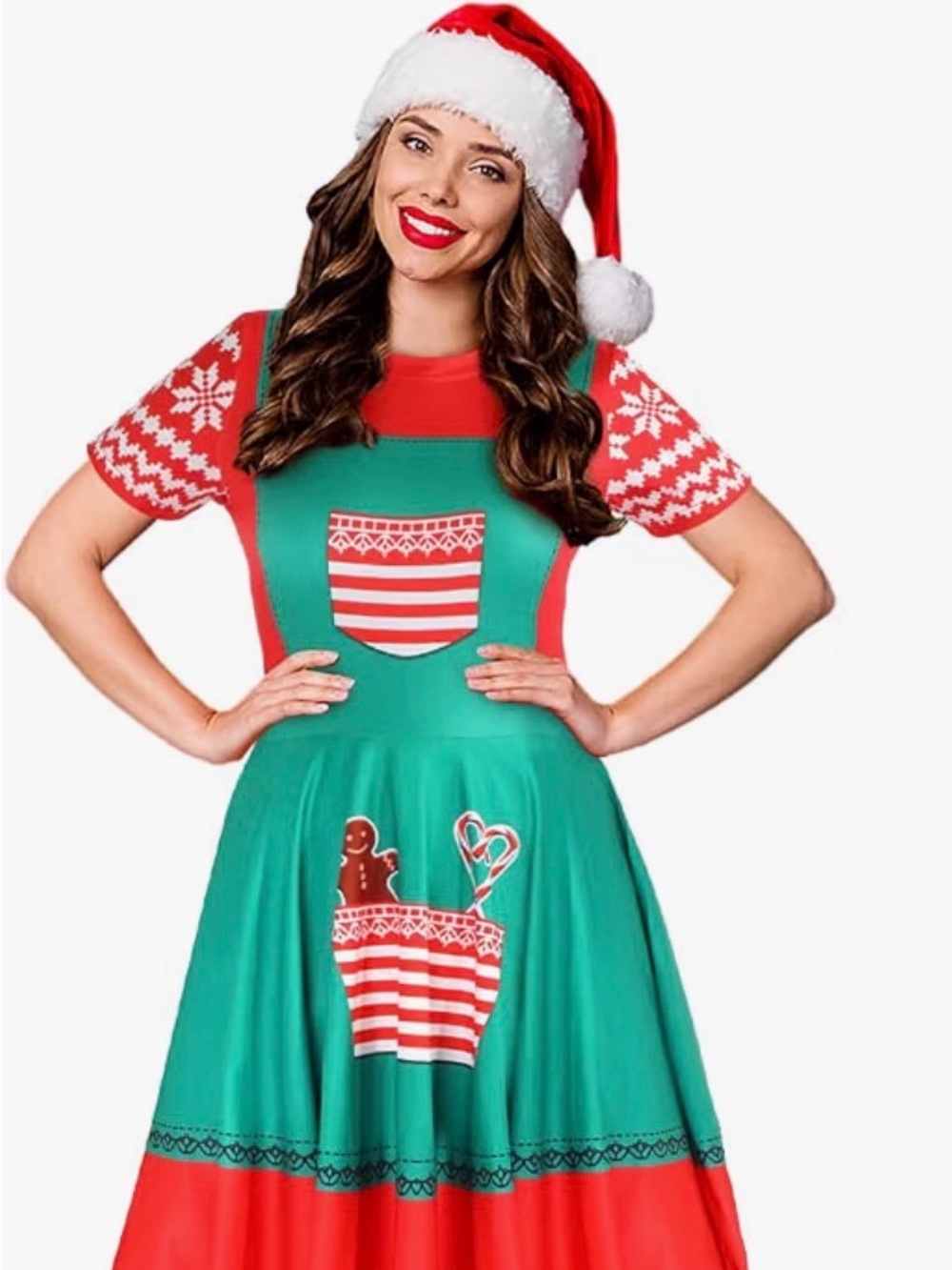 Hillban Christmas Elf Costume Women Dress